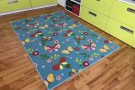 Dětský koberec Motýlek 5271 modrý