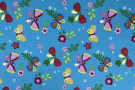 Dětský koberec Motýlek 5271 modrý