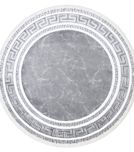 Kusový koberec Gloss 2813 27 greek grey kruh