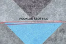 Metrážový tmavě šedý koberec Beneto 6692