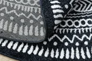 Kusový koberec Napkin black kruh