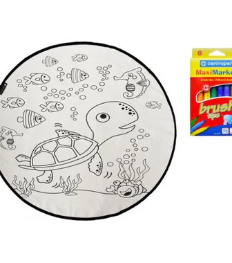 Kobercové omalovánky – Turtle with friends