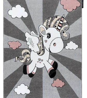 Dětský kusový koberec Petit Unicorn grey