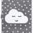 Dětský kusový koberec Petit Cloud stars grey