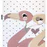 Dětský kusový koberec Petit Flamingos hearts cream