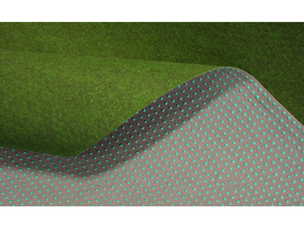 Nopy na spodní straně koberce.