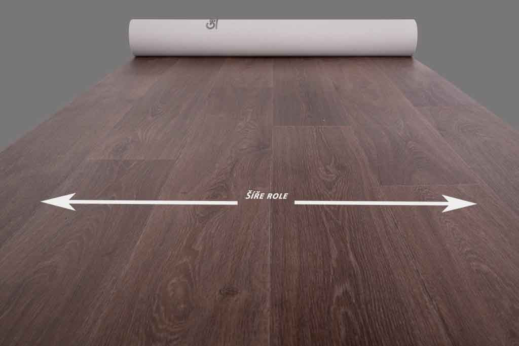 PVC Texline rozměr š.300 x d.247 cm - Noma Chocolate 0475 PHA 2
