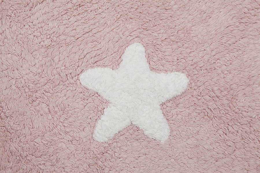 Ručně tkaný kusový koberec Stars Pink-White 120x160 cm (obrázek 5)