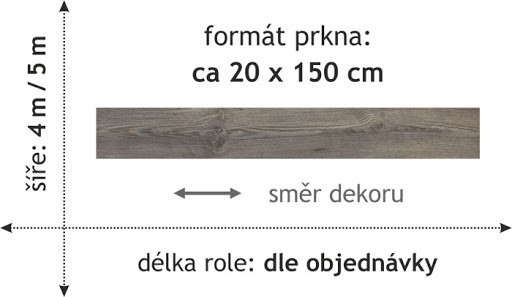 PVC Texmaster 2944 rozměr š.364 x d.549 cm SVAT 3