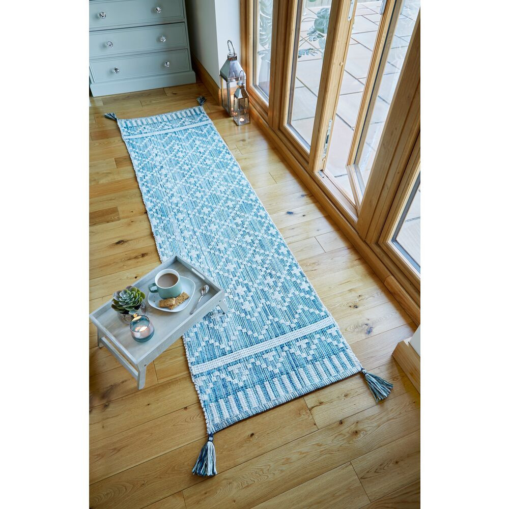 Kusový koberec Leela Ivory/Teal 2