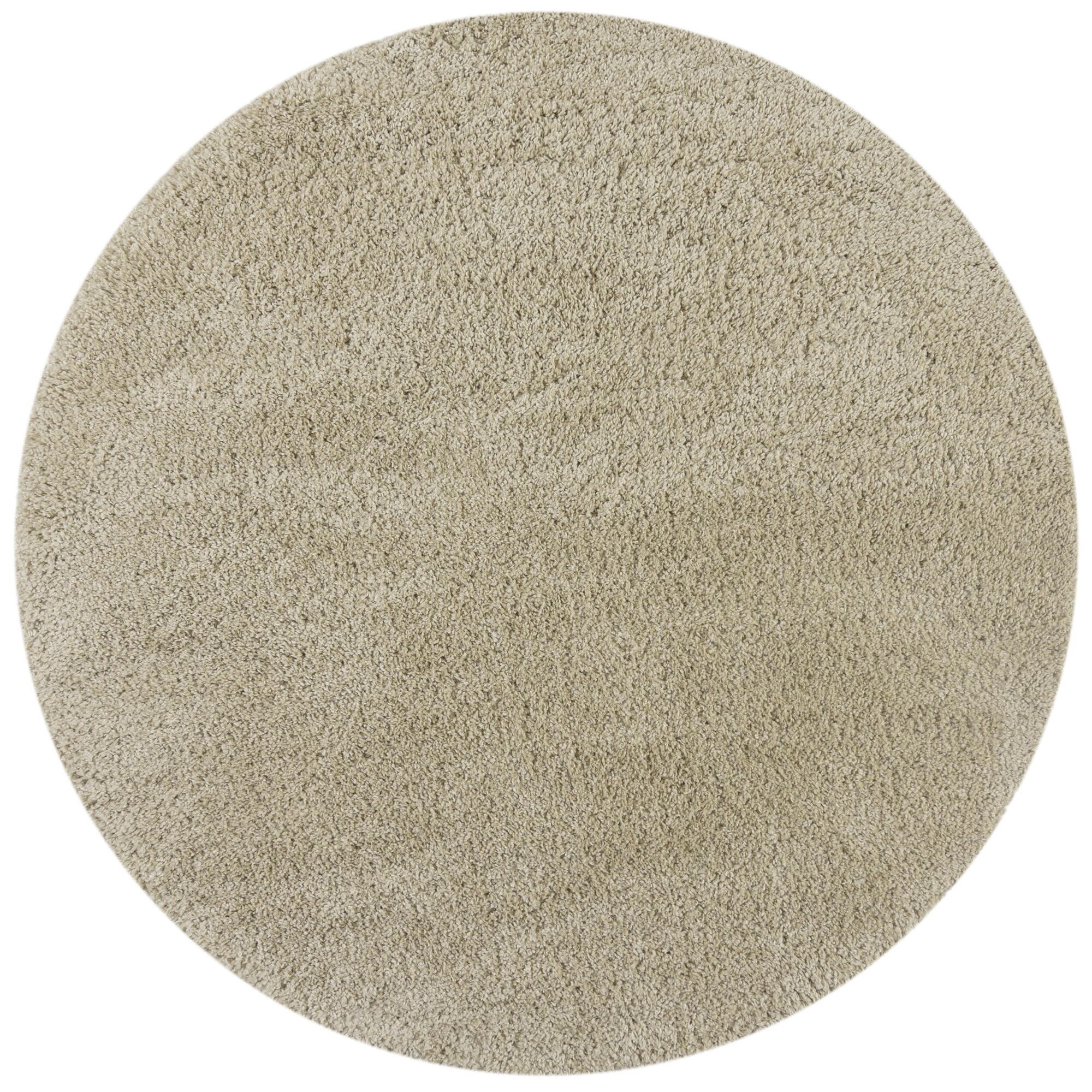 Kusový koberec Shaggy Teddy Natural kruh Kruh Ø 133 cm