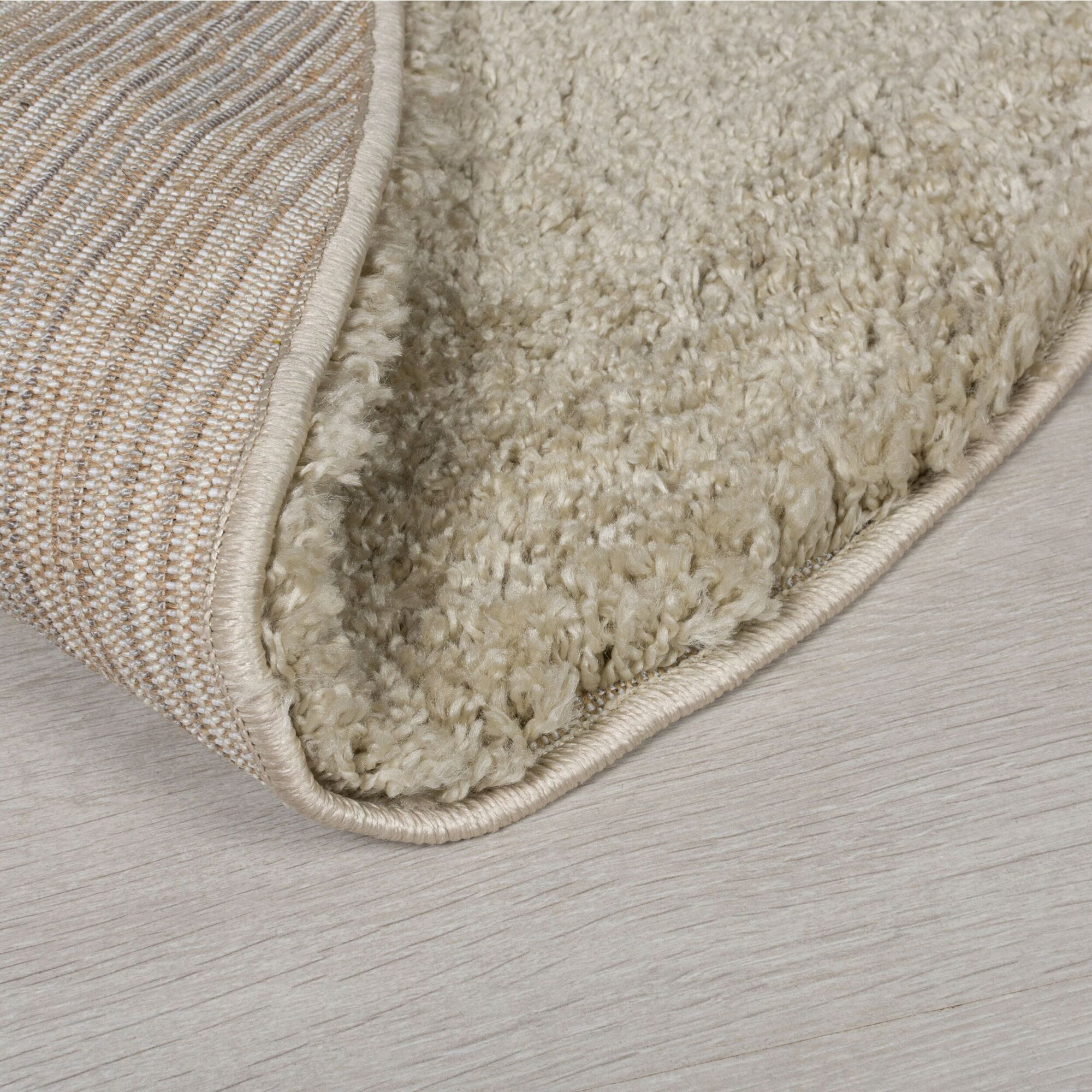 Kusový koberec Shaggy Teddy Natural kruh Kruh Ø 133 cm 3