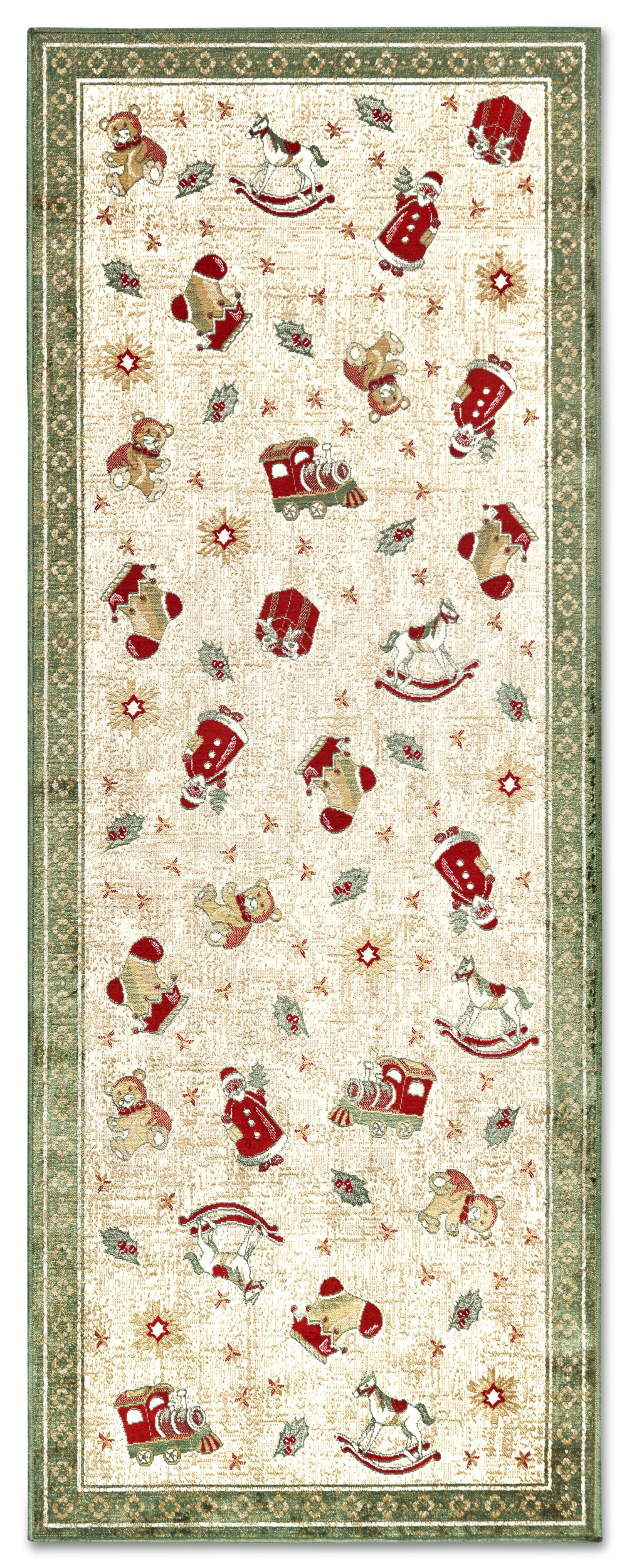 Běhoun Villeroy & Boch Toy's delight se střiženým vlasem 106218 Green, Multicolor 80x200 cm