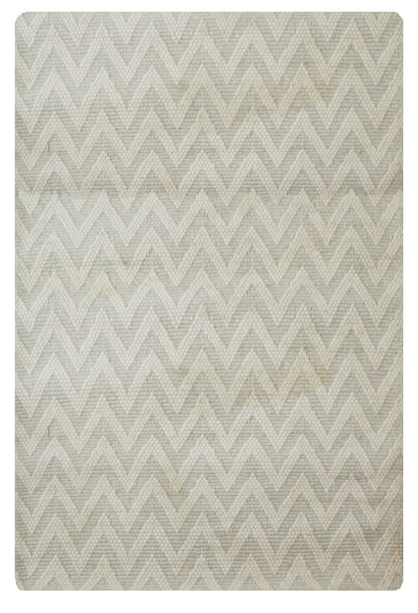 Kusový ručně tkaný koberec Woolen 5 White