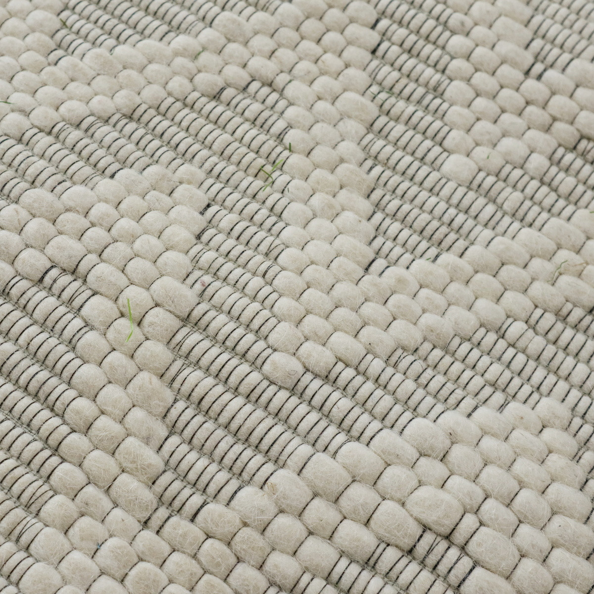 Kusový ručně tkaný koberec Woolen 5 White 3