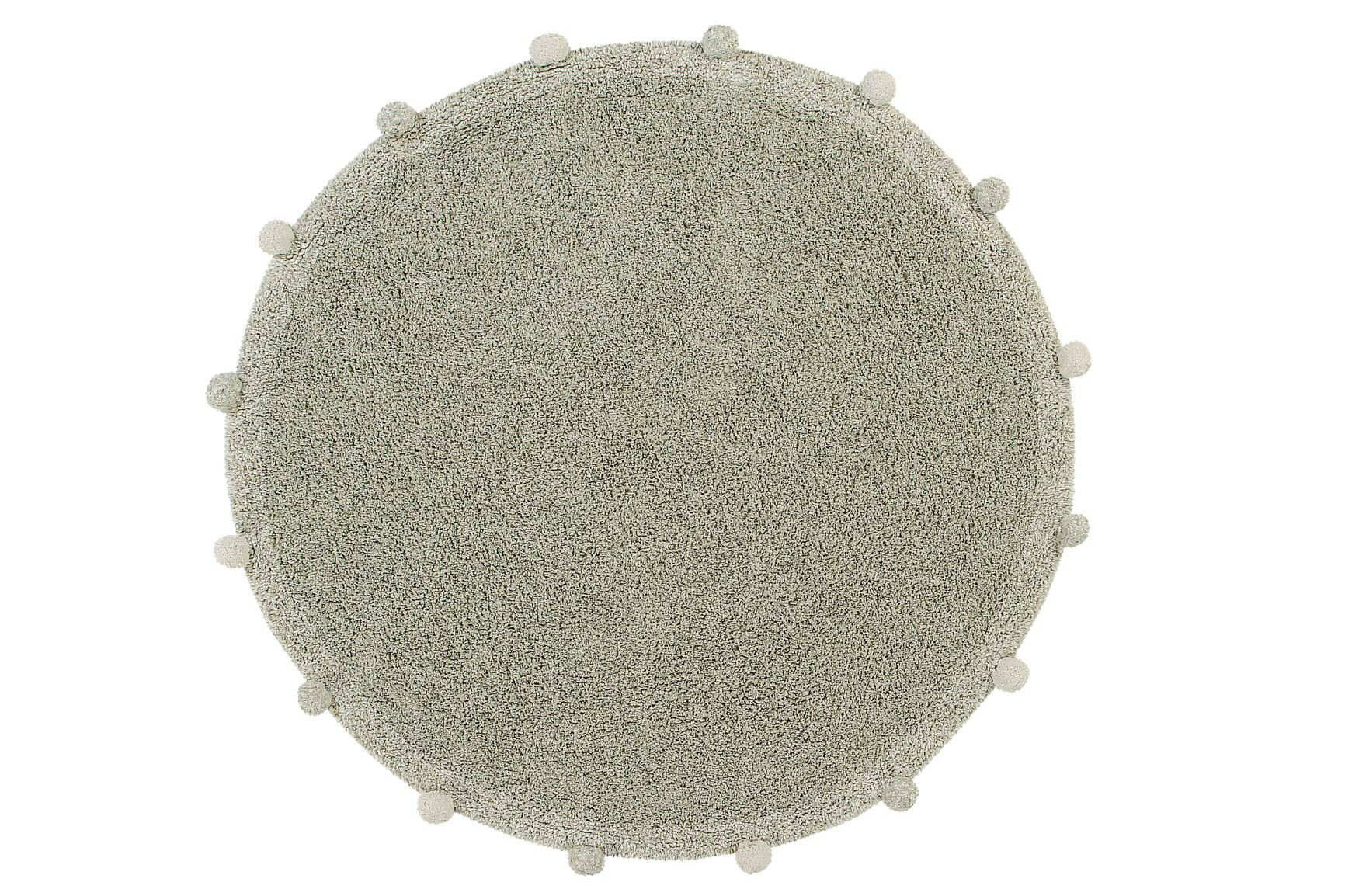 Dětský kusový koberec Bubbly Olive kruh 120x120 cm