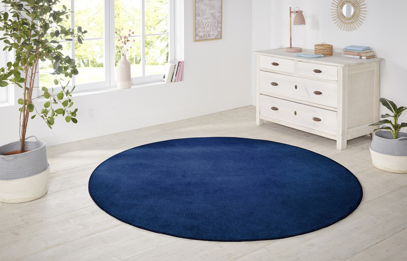 Kusový koberec Nasty 104447 Darkblue kruh Kruh Ø 200 cm 3