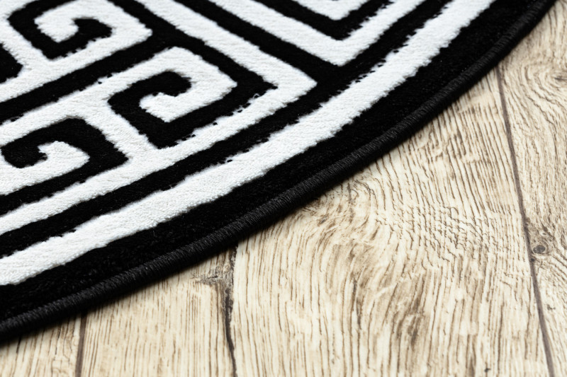 Kusový koberec Gloss 6776 85 greek black/ivory kruh Kruh Ø 200 cm 3