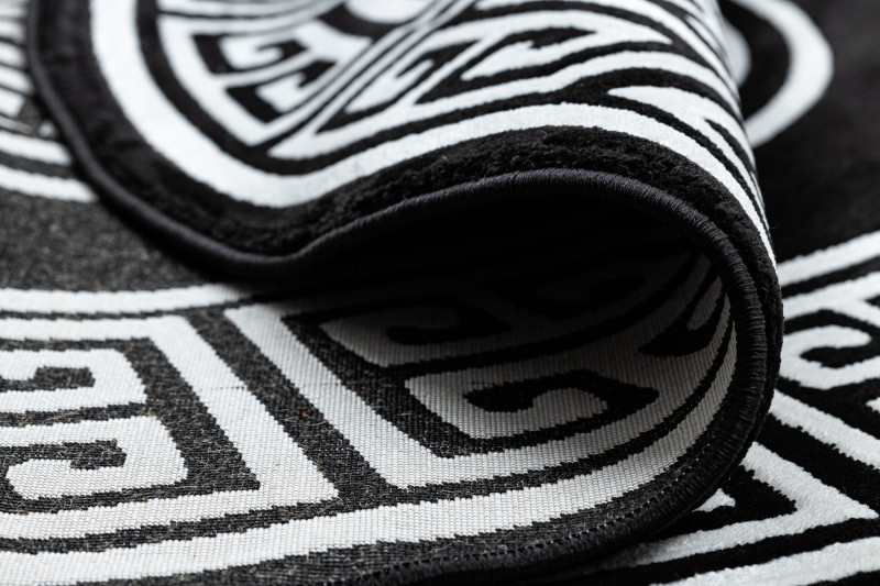 Kusový koberec Gloss 6776 85 greek black/ivory kruh Kruh Ø 200 cm (obrázek 6)
