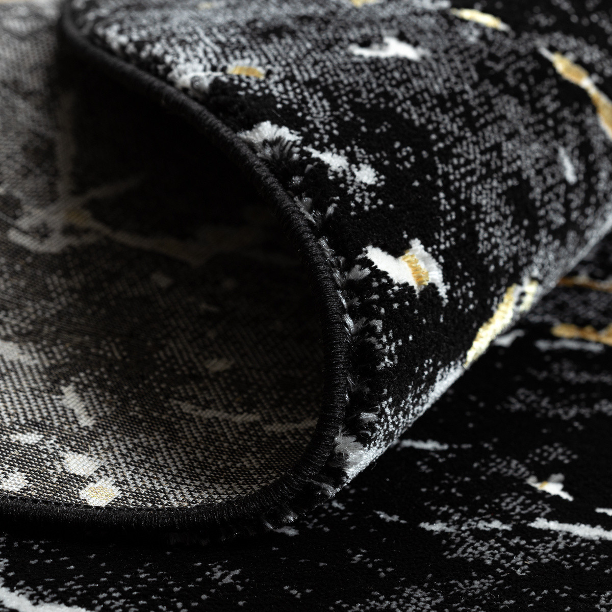 Kusový koberec Allure 1963 black/gold kruh Kruh Ø 200 cm 2