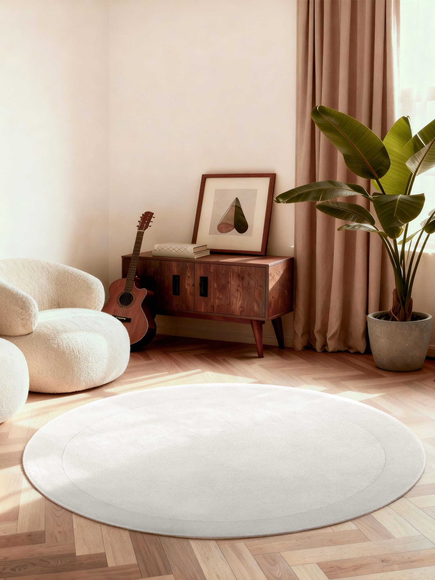 Kusový koberec Villeroy & Boch Kari 106281 Cream kruh Kruh Ø 150 cm 4