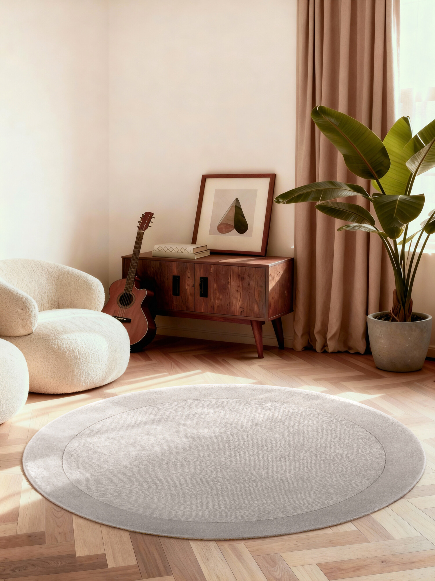 Kusový koberec Villeroy & Boch Kari 106283 Grey kruh Kruh Ø 150 cm 5