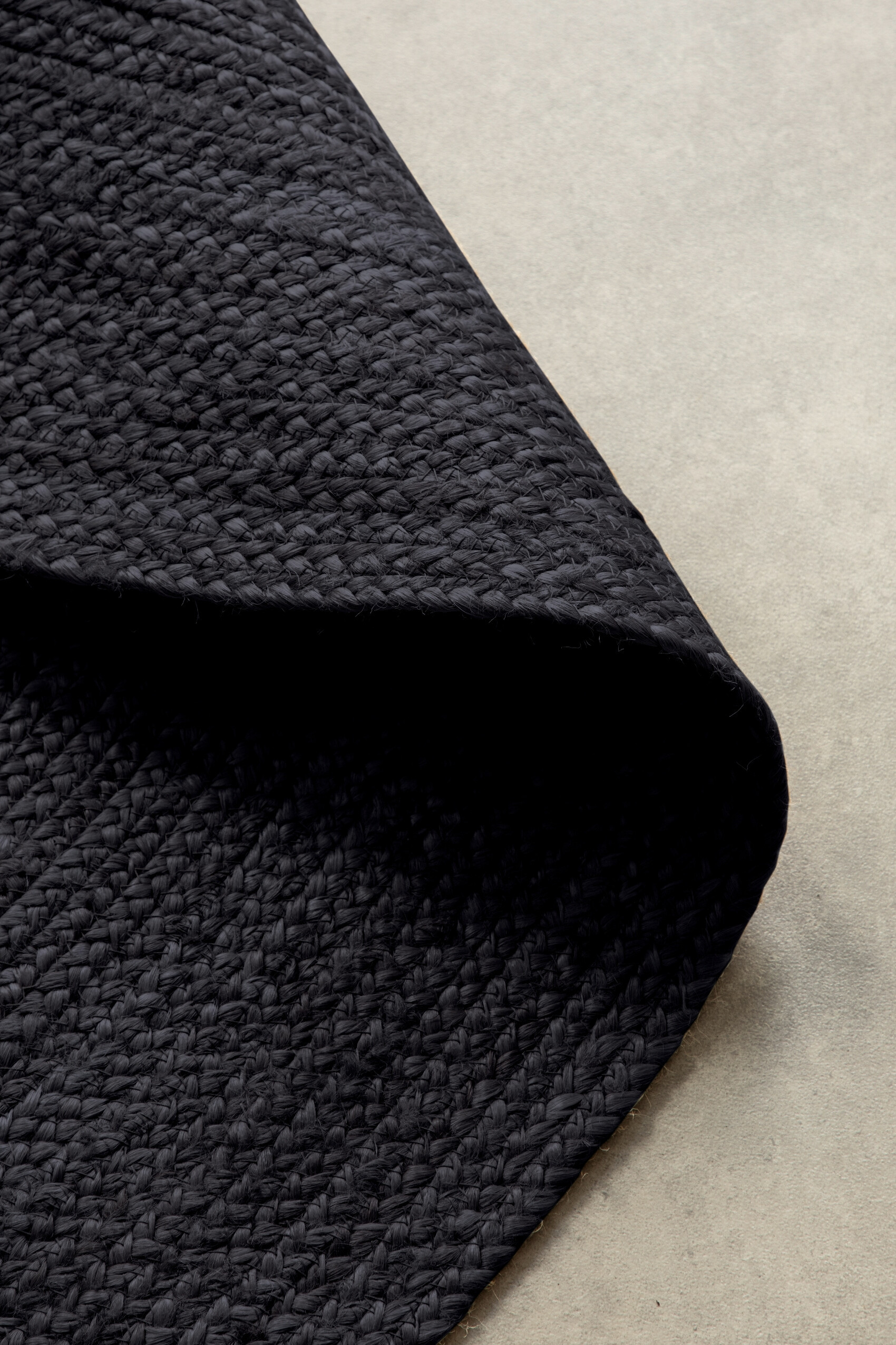 Kusový koberec Jute Braided 106322 Black kruh Kruh Ø 200 cm 2
