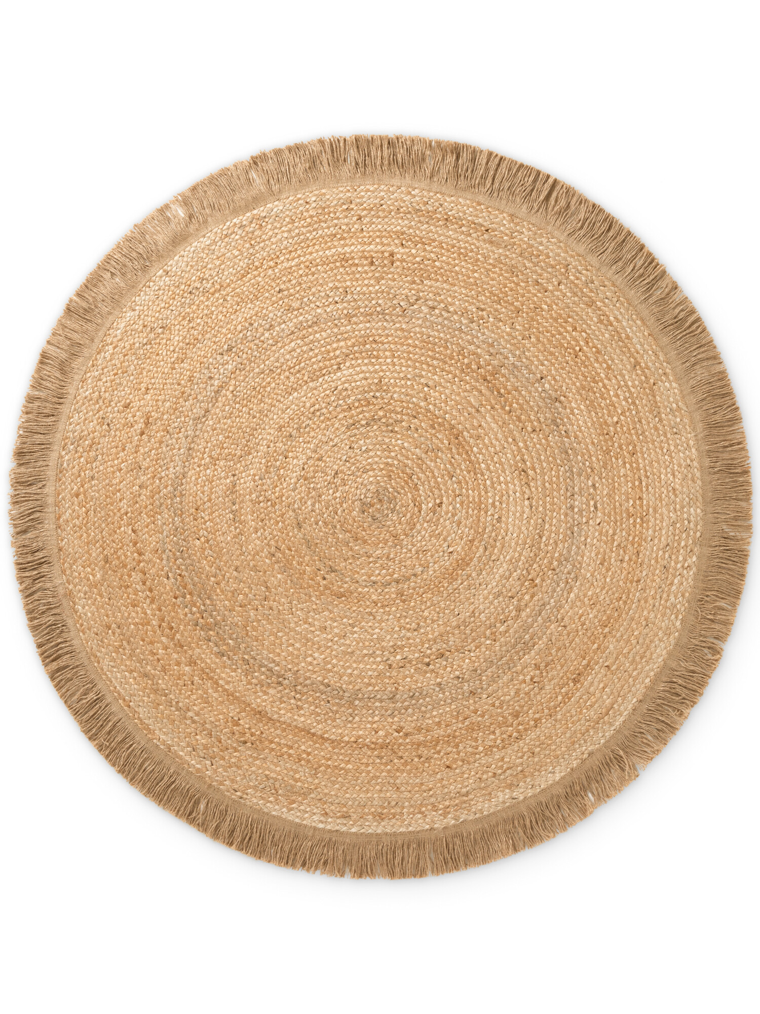 Kusový koberec Jute Braided 106332 Natural Gold kruh Kruh Ø 150 cm