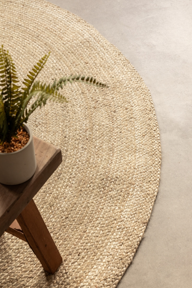 Kusový koberec Jute Braided 106007 Ivory Kruh Ø 140 cm 2