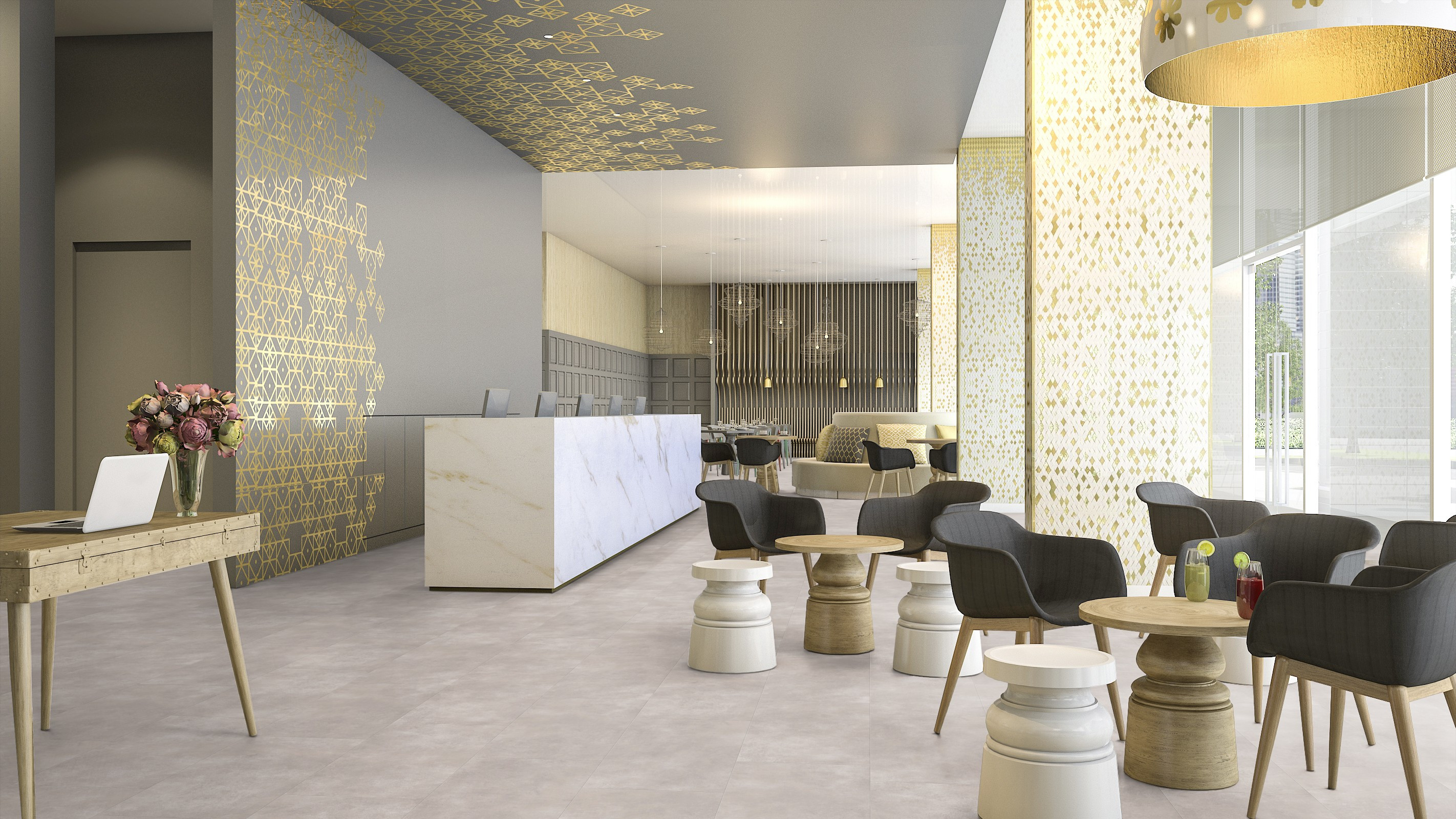 Vinylová podlaha Creation 30 Bloom Uni Clear 1599  - lepená 457x914 mm 5