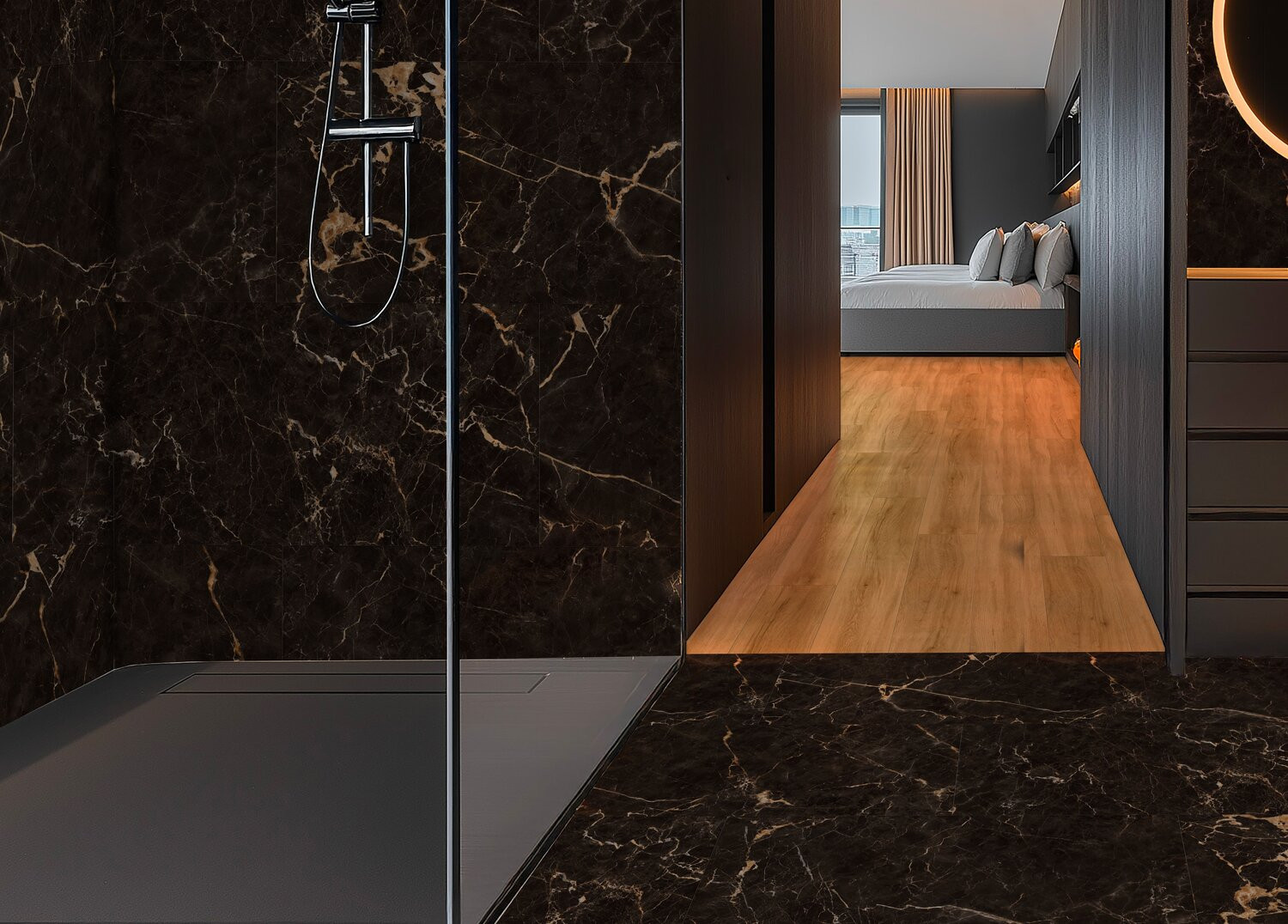 Vinylová podlaha Creation 55 Sahara Noir 1742 - lepená 457x914 mm 2