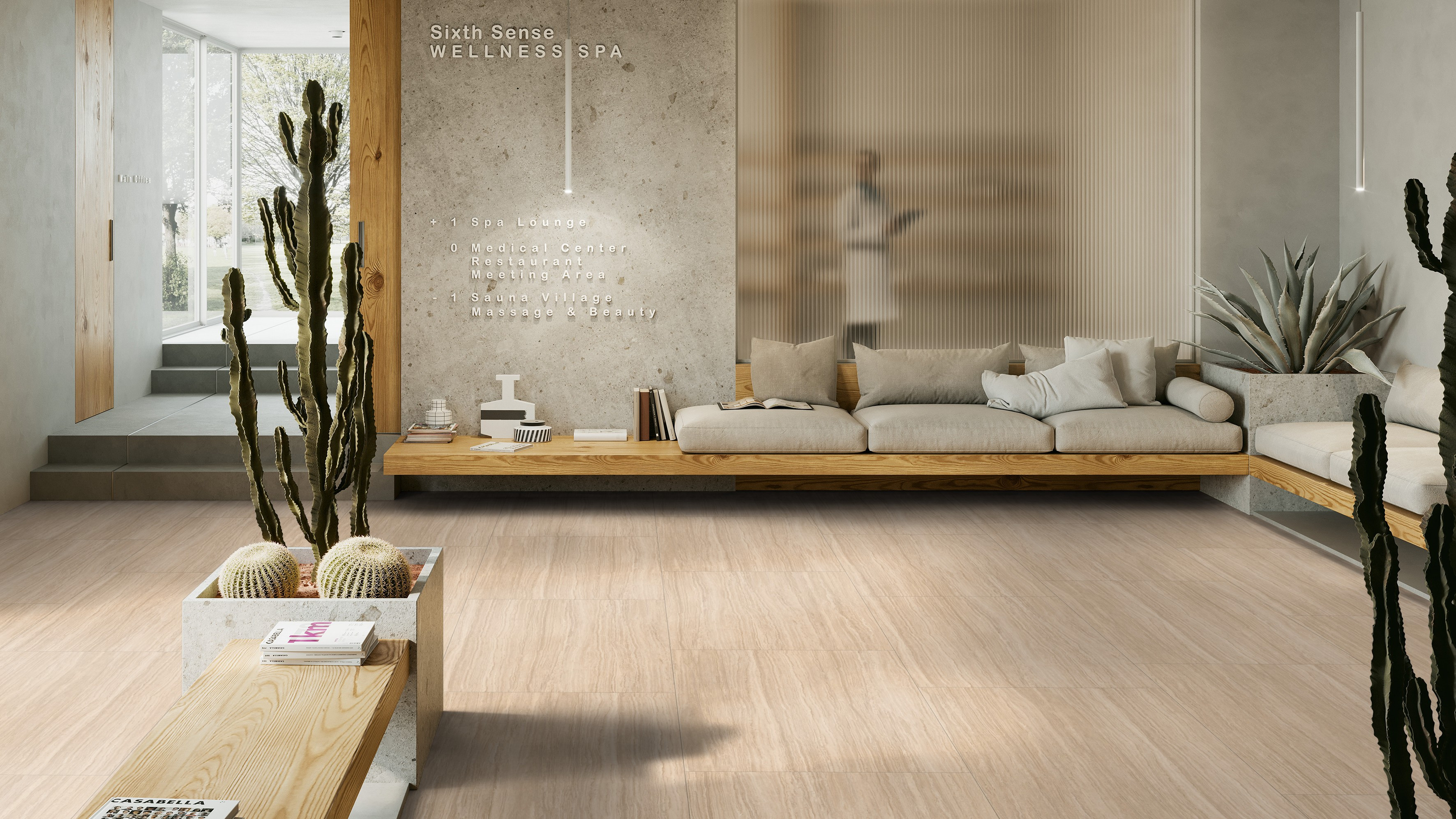 Vinylová podlaha Creation 55 Paradiso Cream 1730 - lepená 457x914 mm 4
