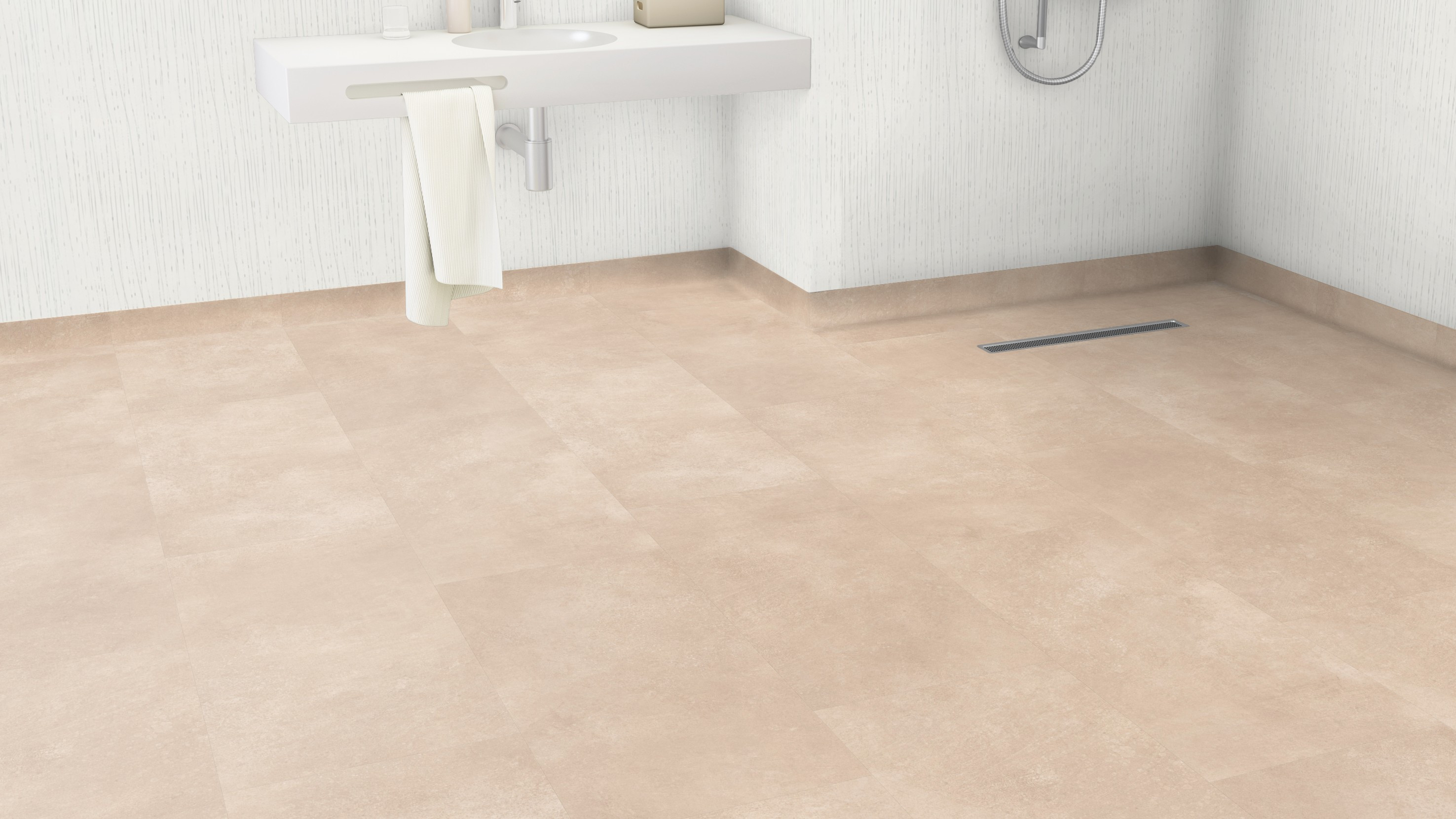 Vinylová podlaha Creation 55 Bloom Uni Cream 1600 - lepená 457x914 mm 3