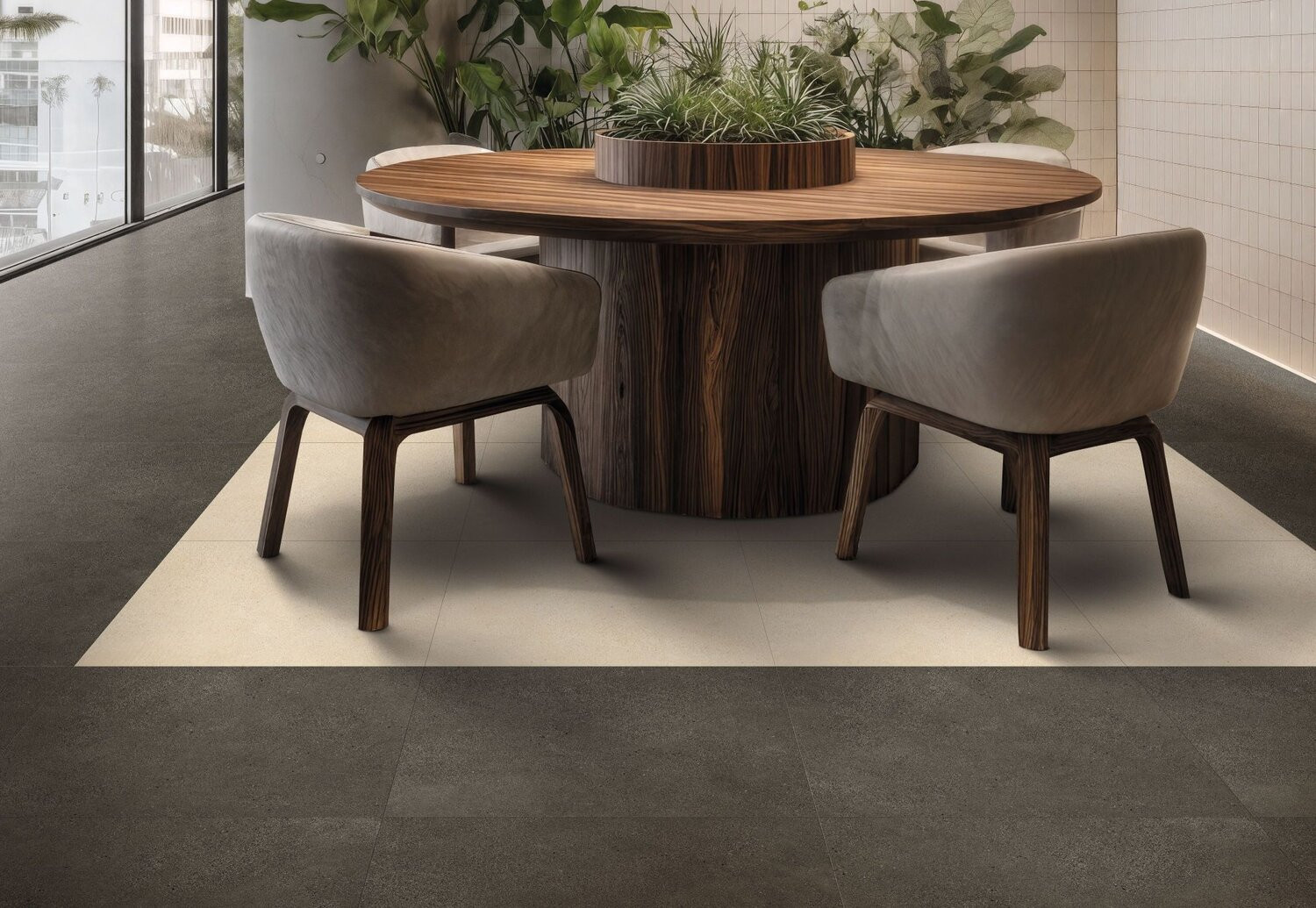 Vinylová podlaha Creation 55 Backyard Dark 1711 - lepená 610 x 610 mm 2