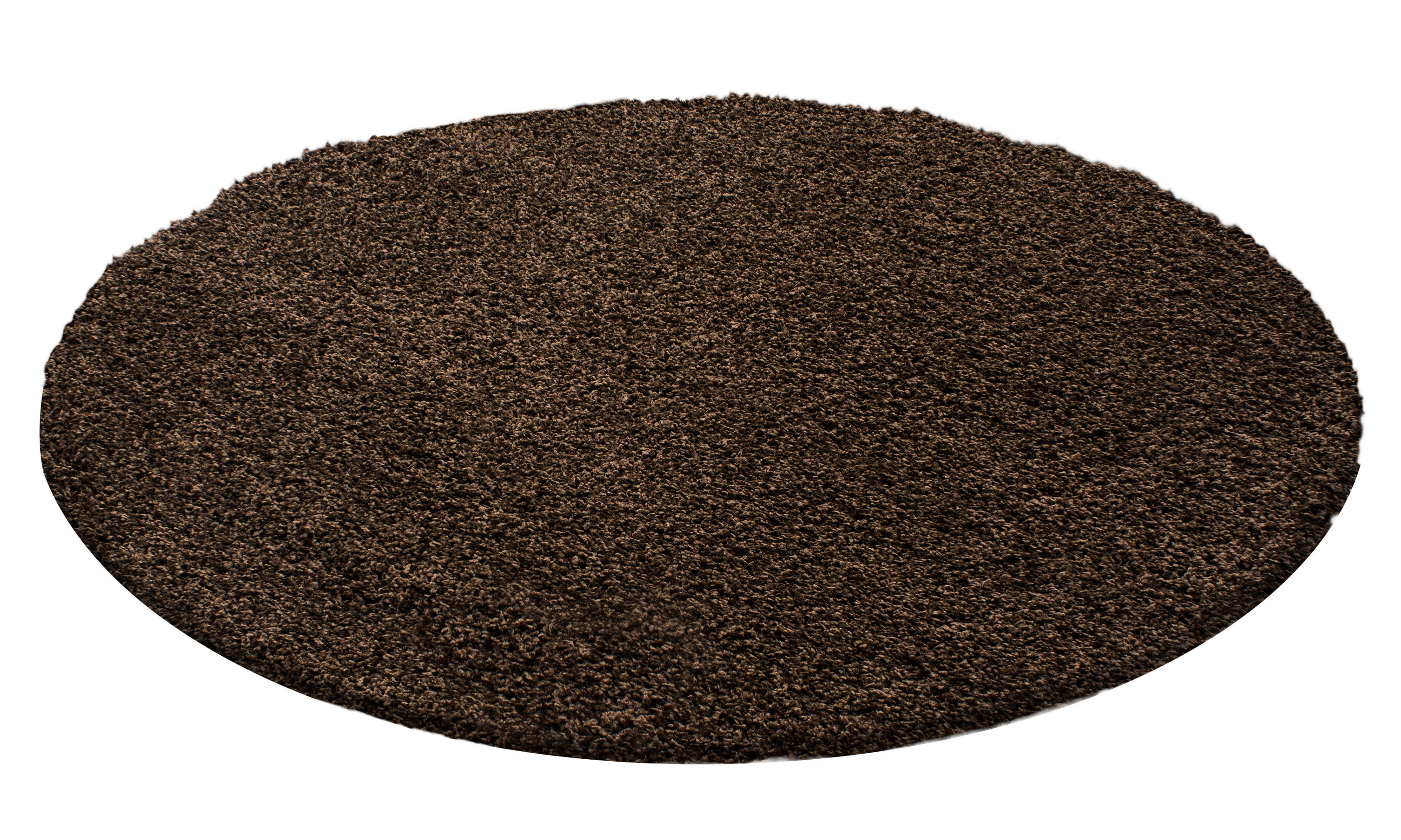 Kusový koberec Life Shaggy 1500 brown kruh 4