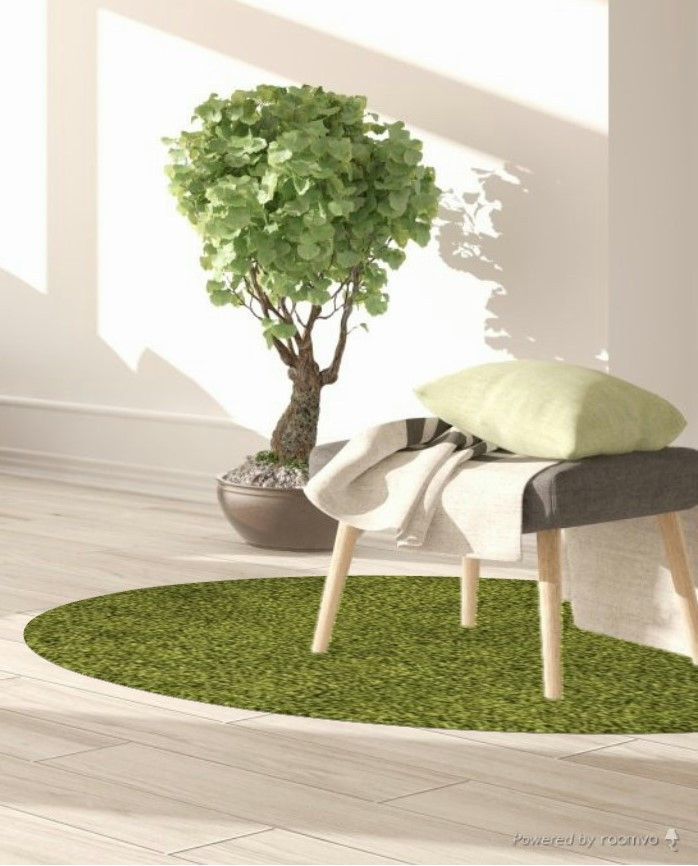 Kusový koberec Life Shaggy 1500 green kruh 5