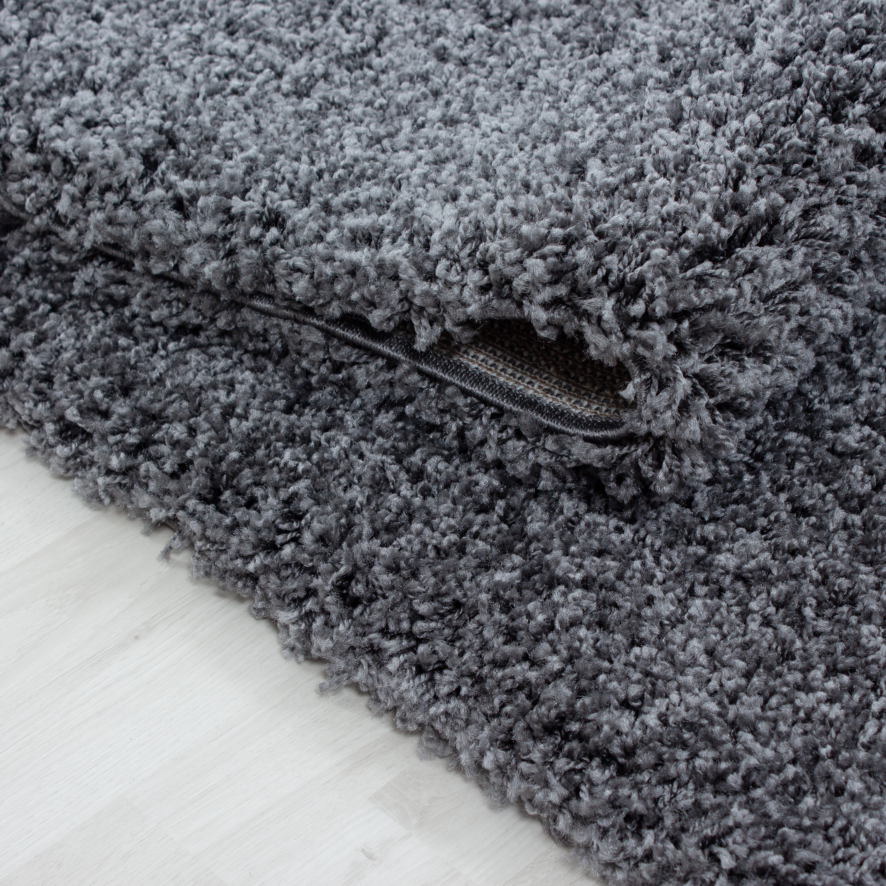 Kusový koberec Life Shaggy 1500 grey kruh 3