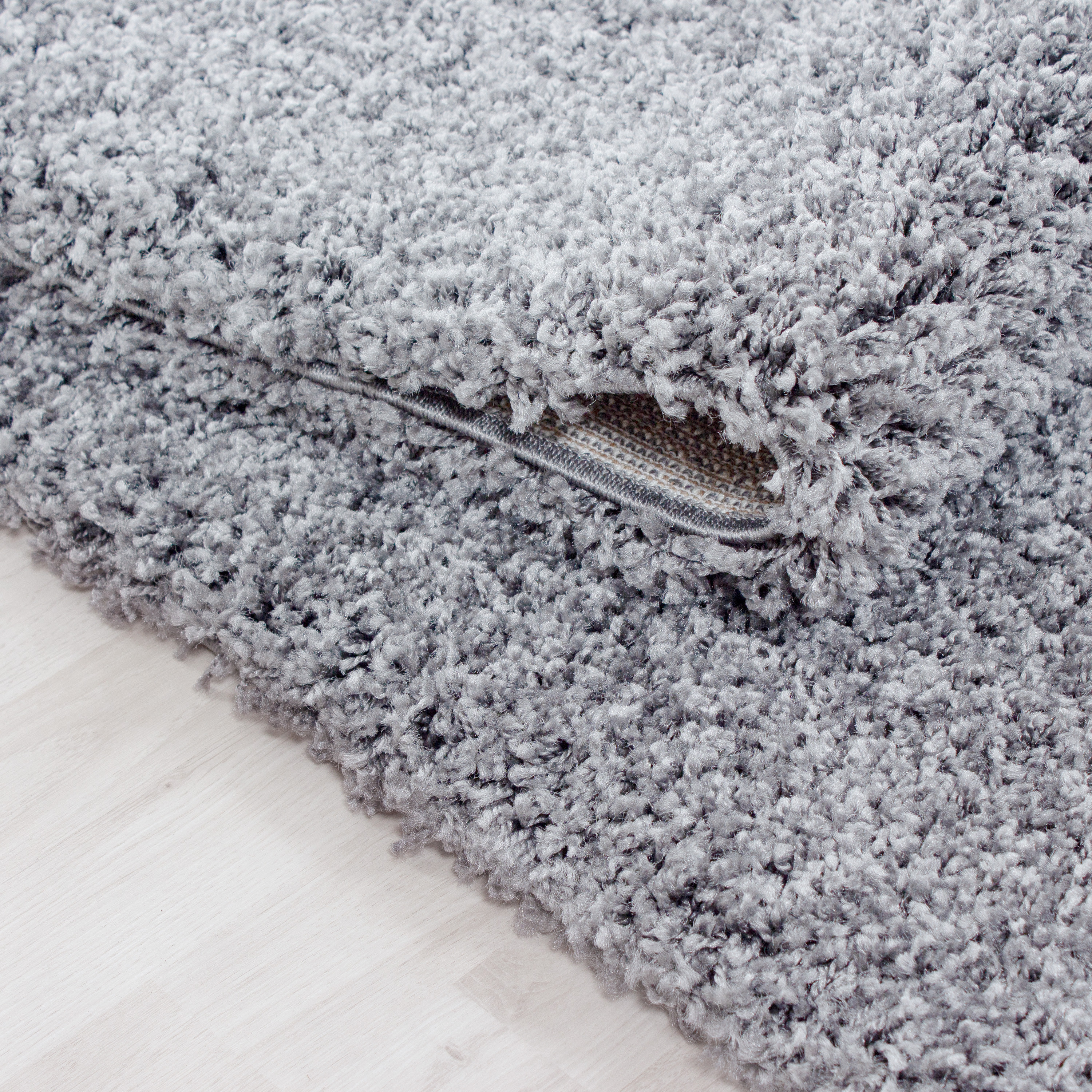 Kusový koberec Life Shaggy 1500 light grey kruh 3
