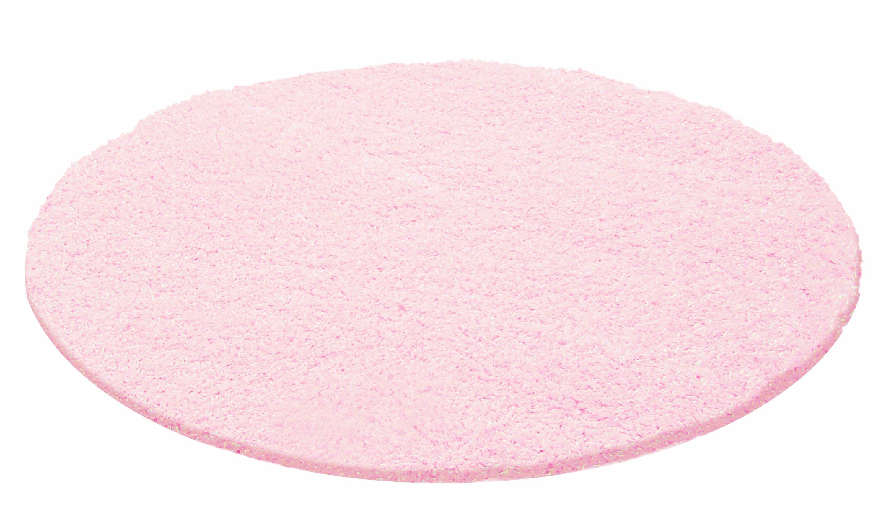 Kusový koberec Life Shaggy 1500 pink kruh 2