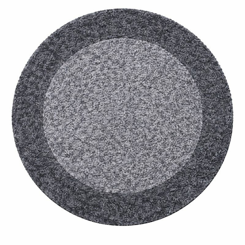 Kusový koberec Life Shaggy 1503 grey kruh