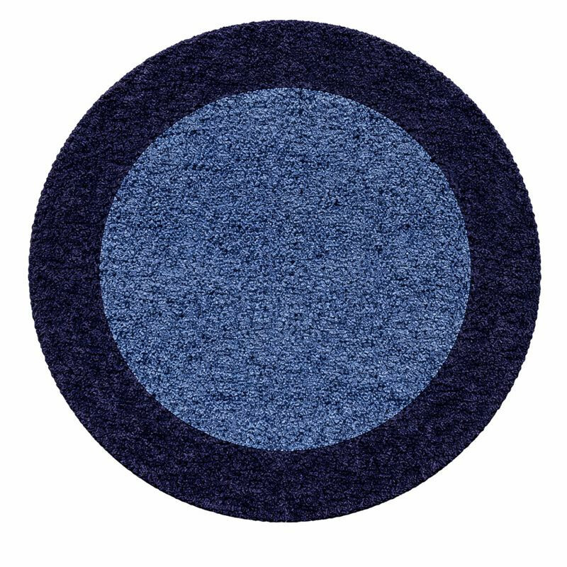 Kusový koberec Life Shaggy 1503 navy kruh