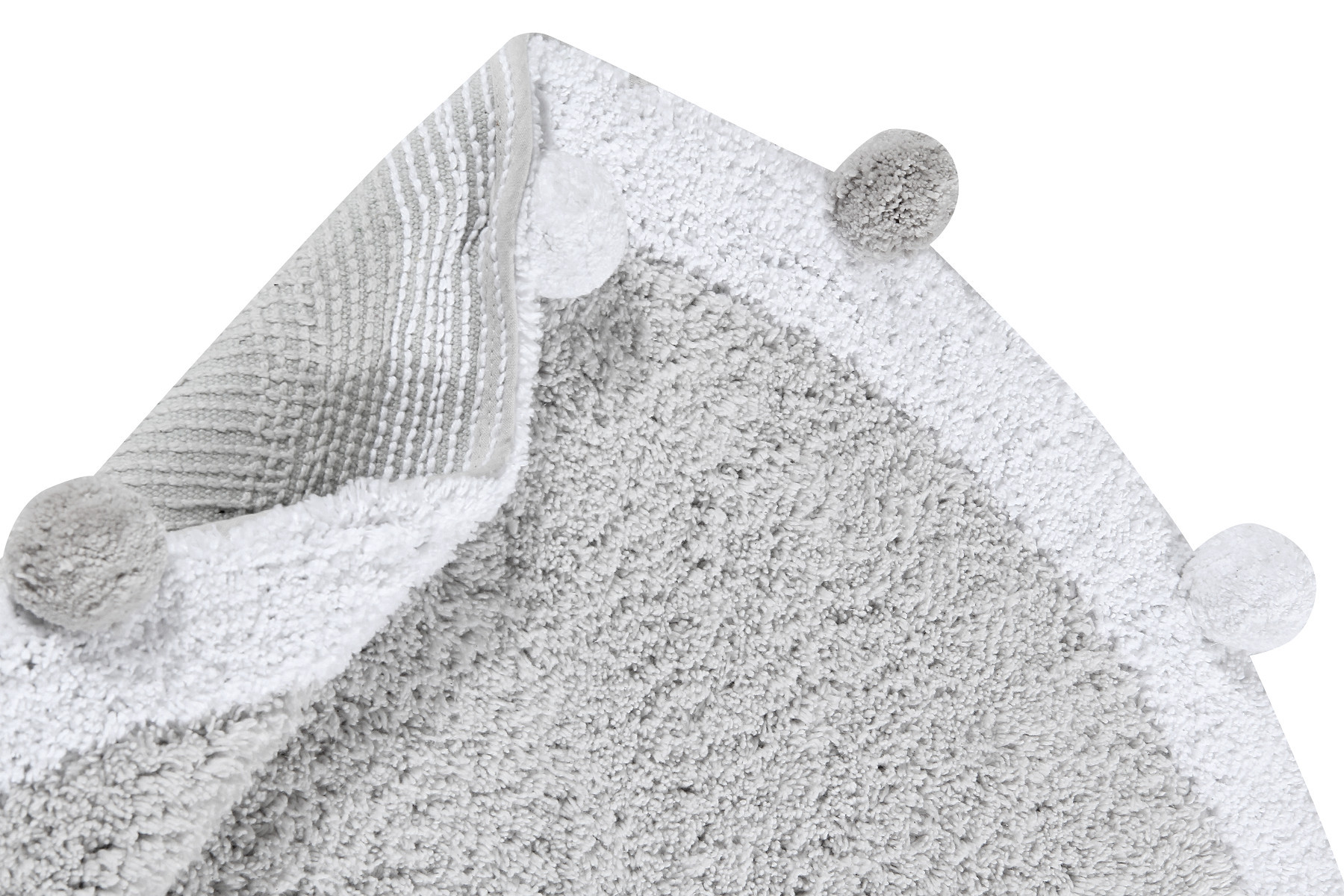 Ručně tkaný kusový koberec Bubbly Light Grey 3
