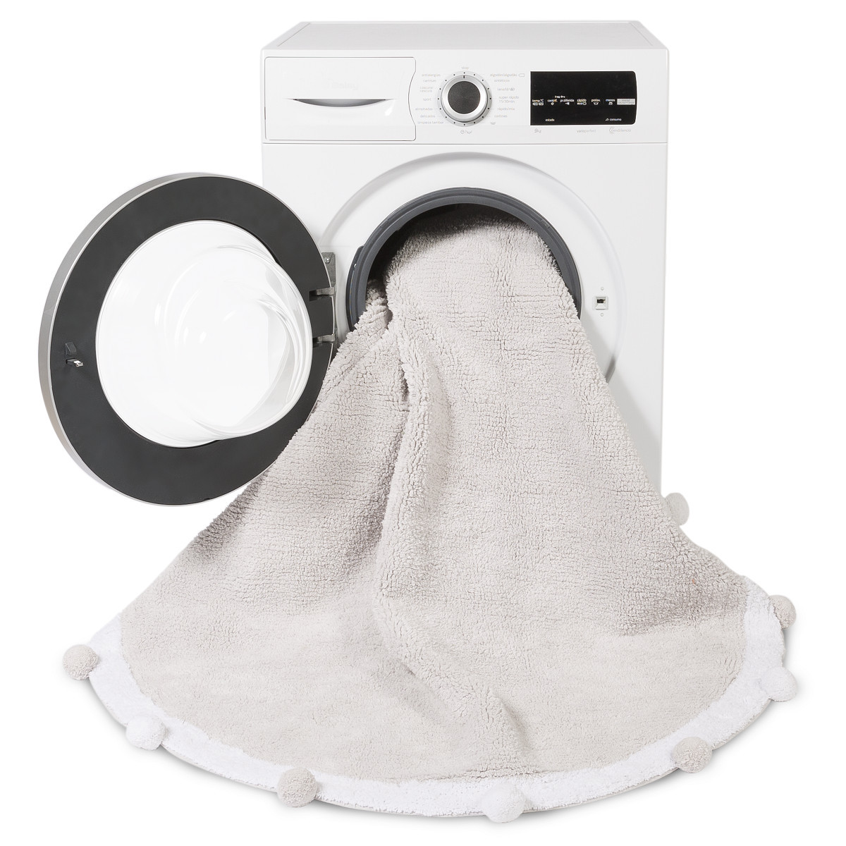 Ručně tkaný kusový koberec Bubbly Light Grey 4