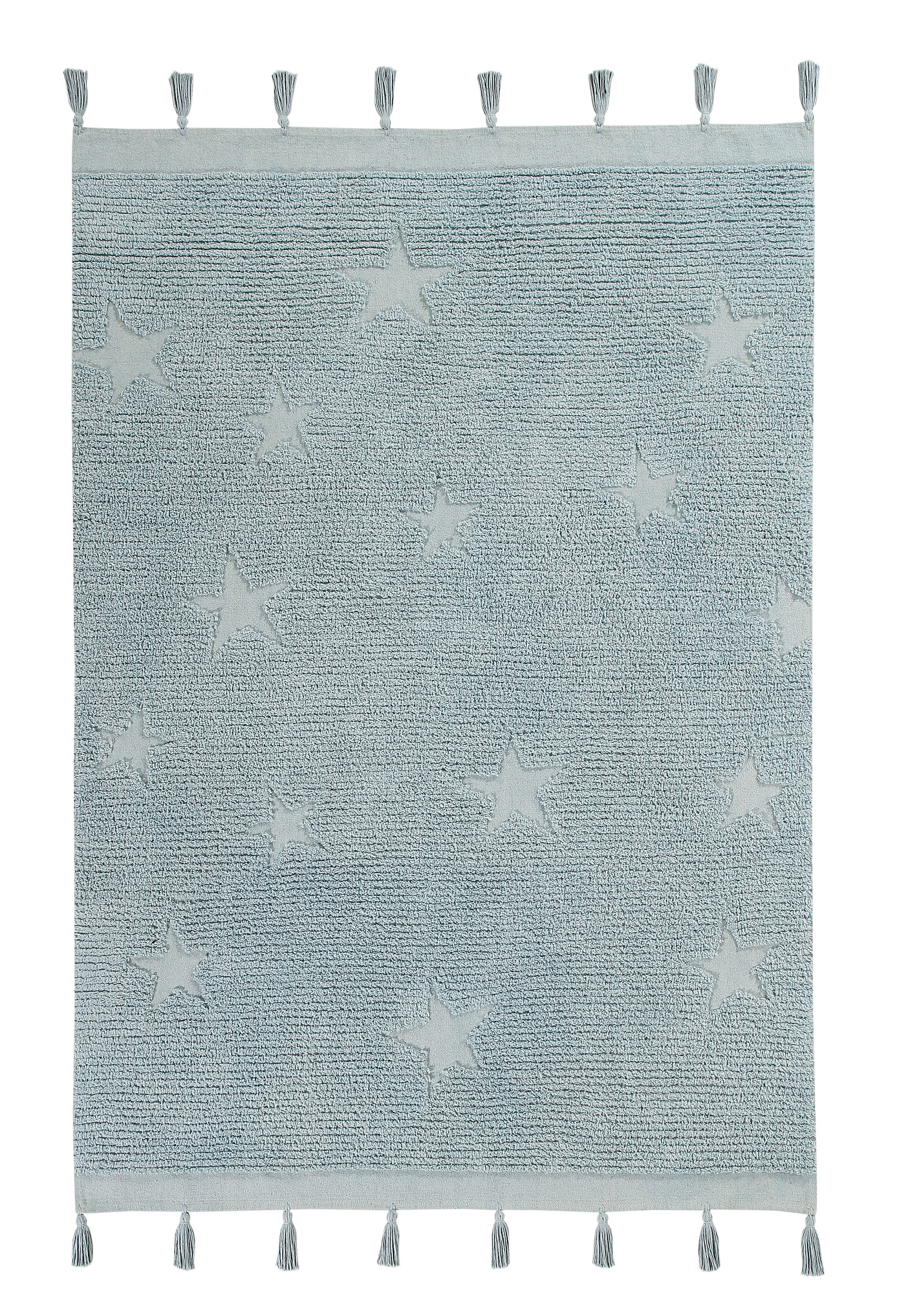 Ručně tkaný kusový koberec Hippy Stars Aqua Blue
