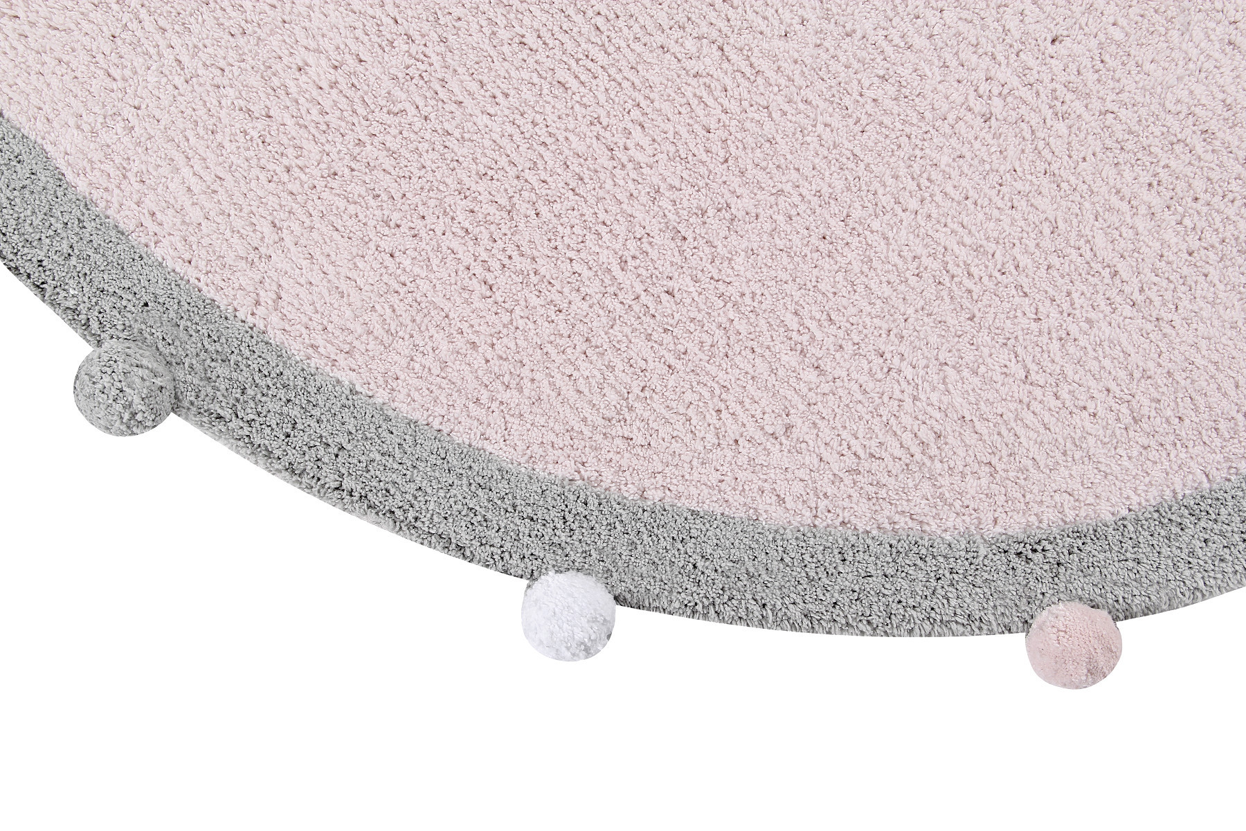 Pratelný koberec Bubbly Soft Pink Kruh Ø 120 cm 2
