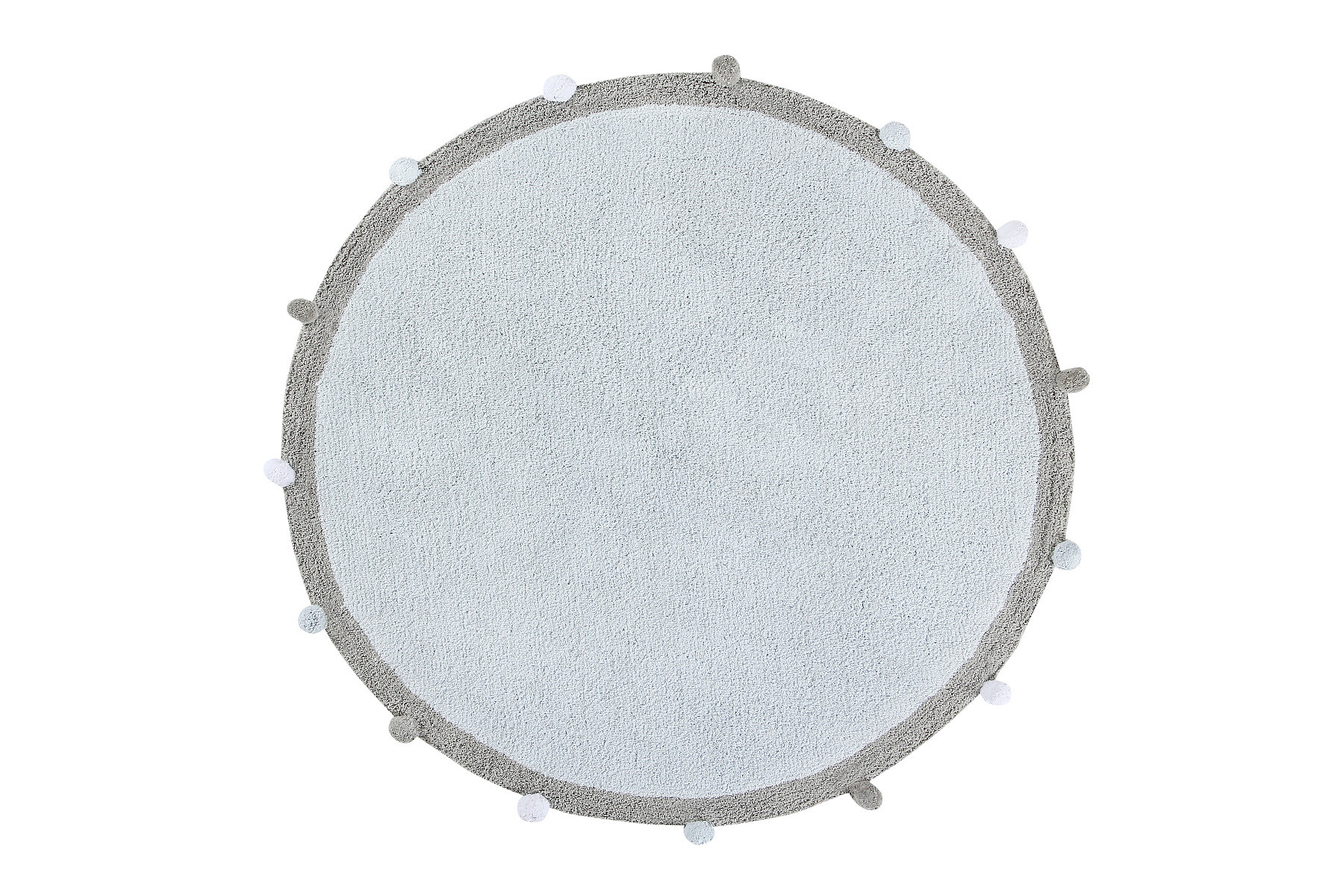 Pratelný koberec Bubbly Soft Blue Kruh Ø 120 cm