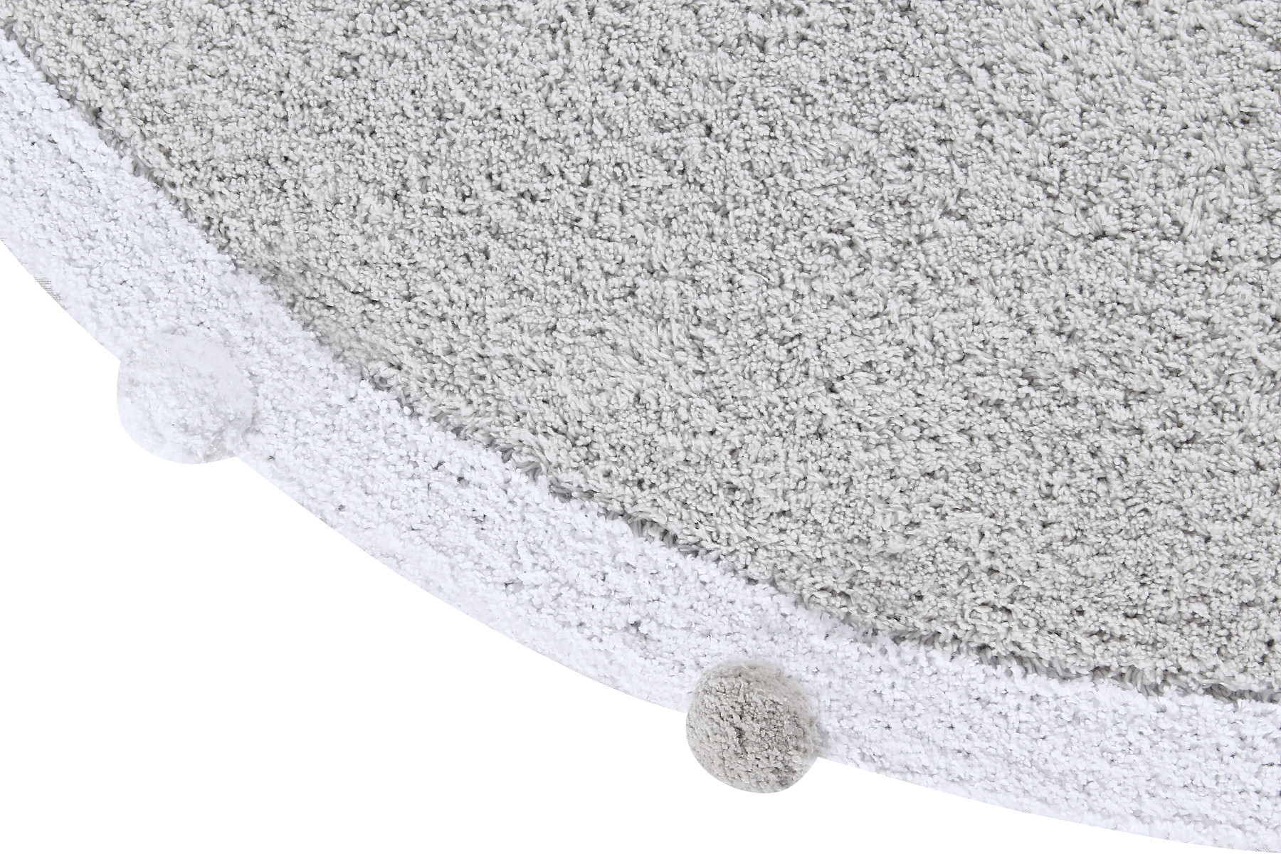 Pratelný koberec Bubbly Light Grey Kruh Ø 120 cm 2