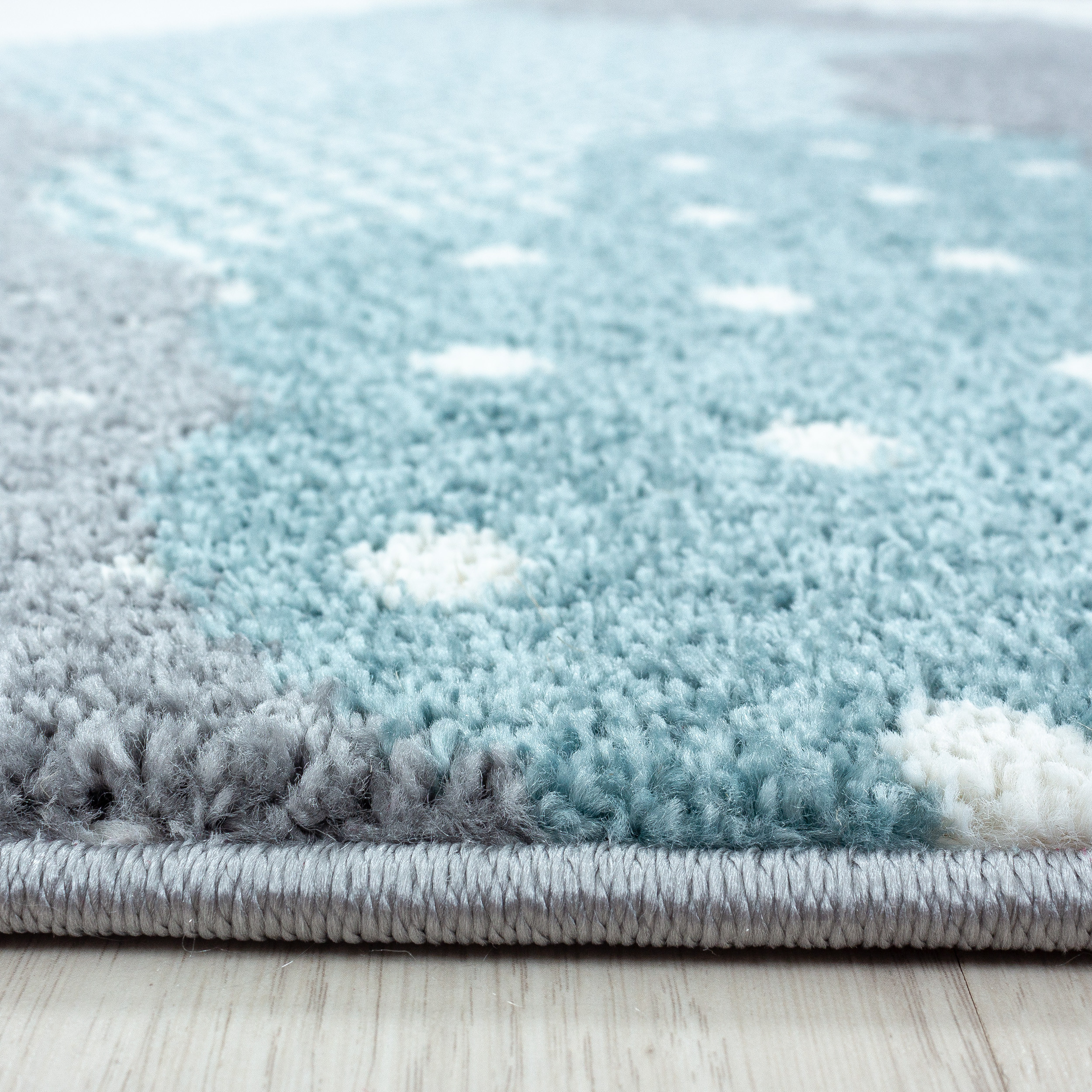 Dětský kusový koberec Bambi 820 blue kruh 2