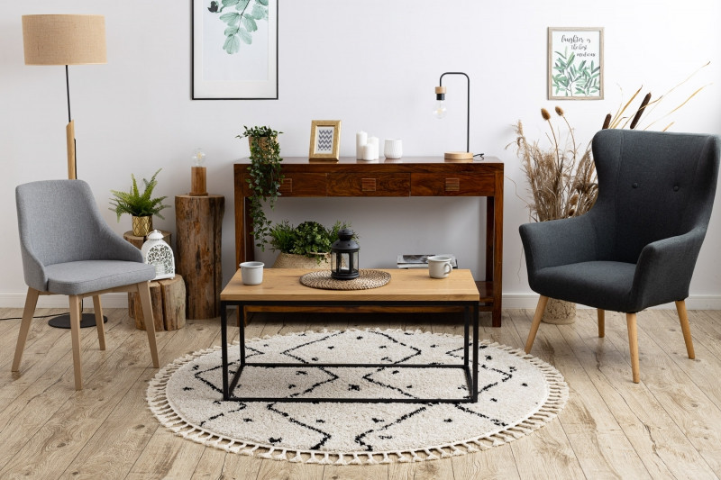 Kusový koberec Berber Tetuan B751 cream kruh Kruh Ø 120 cm 2