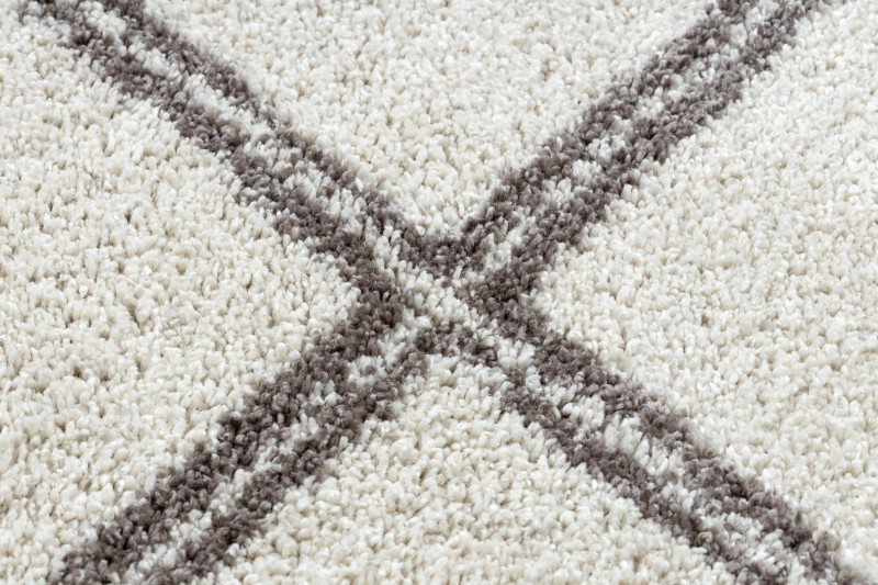 Kusový koberec Berber Asila cream and brown kruh Kruh Ø 120 cm 4